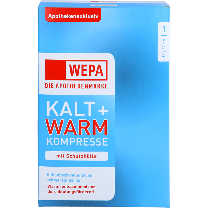 WEPA Kalt + Warm Kompresse mit Schutzhülle 12 x 29 cm, 1 pcs. Compresses