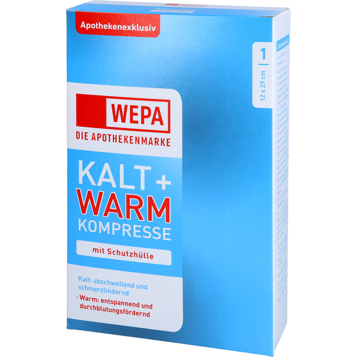 WEPA Kalt + Warm Kompresse mit Schutzhülle 12 x 29 cm, 1 pcs. Compresses