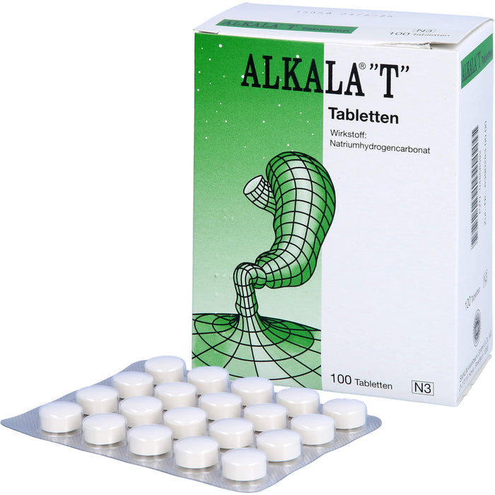 ALKALA T Tabletten bei Sodbrennen und säurebedingten Magenbeschwerden, 100 St. Tabletten