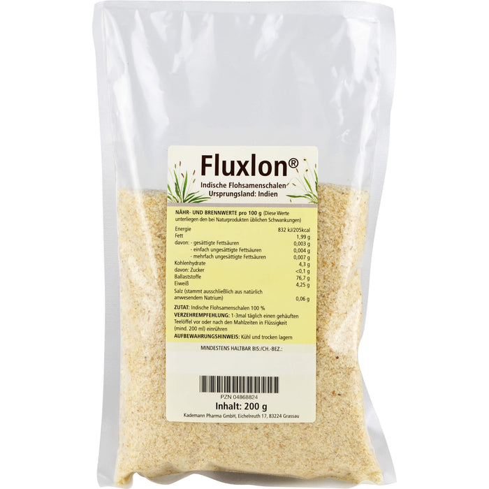 Fluxlon Indische Flohsamenschalen, 200 g Poudre