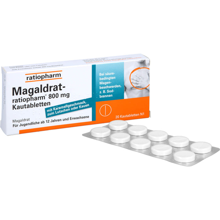 Magaldrat-ratiopharm 800 mg Kautabletten, 20 St TAB