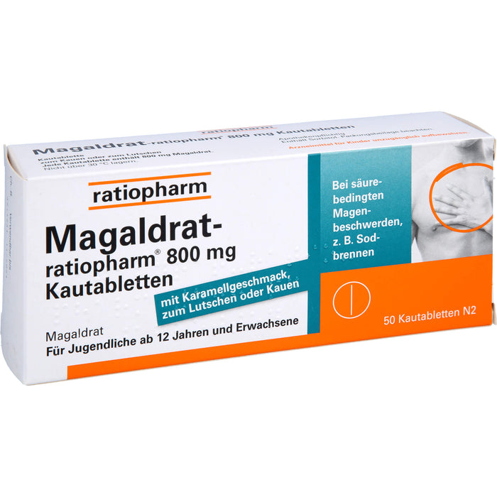 Magaldrat-ratiopharm 800 mg Kautabletten, 50 St TAB