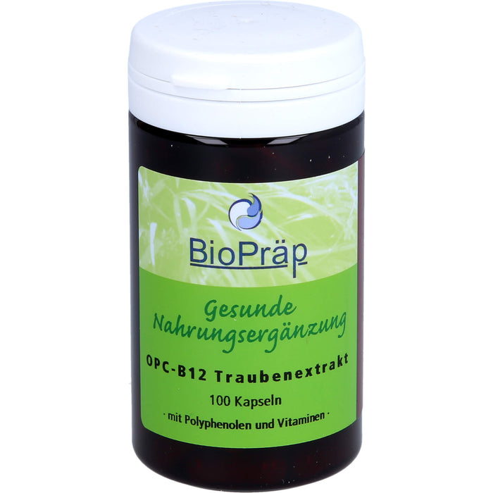 BioPräp OPC-B12 Traubenextrakt Kapseln, 100 pc Capsules