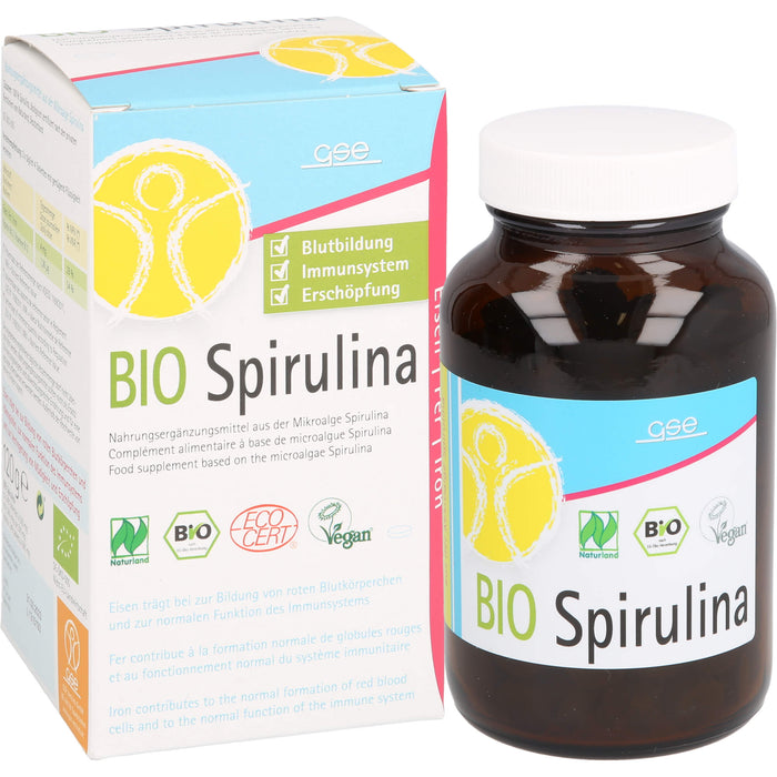 GSE Spirulina 500mg Bio Naturland, 240 pc Tablettes