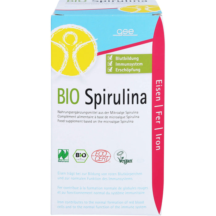 GSE Spirulina 500 mg Bio Naturland Tabletten, 550 pcs. Tablets