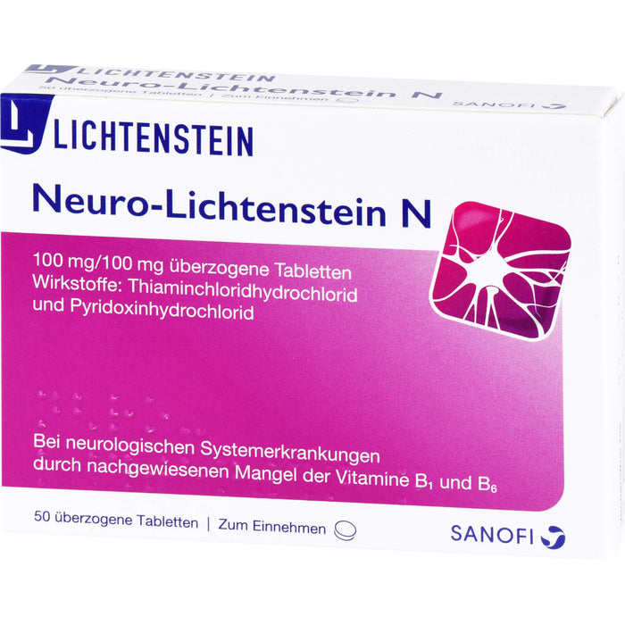 Neuro-Lichtenstein N, 100 mg/100 mg überzogene Tabletten, 50 St. Tabletten