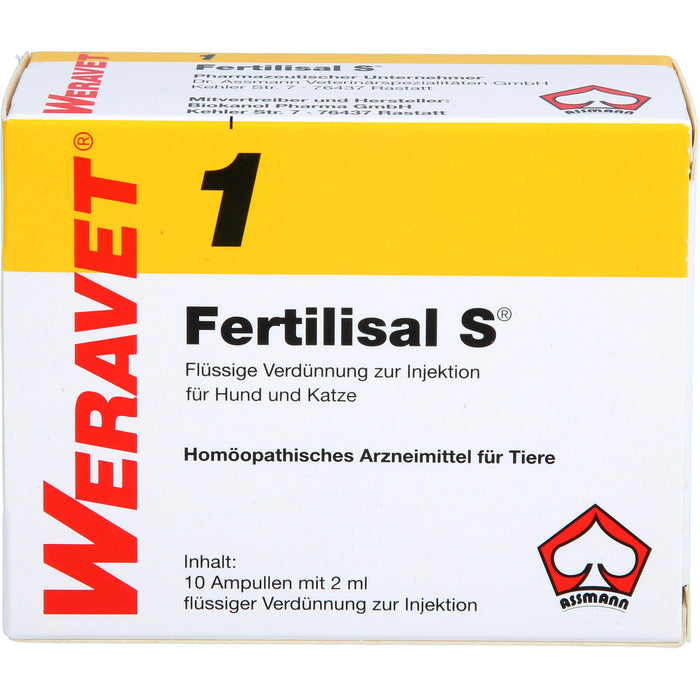 WERAVET 1 Fertilisal S flüssige Verdünnung, 10 St. Ampullen