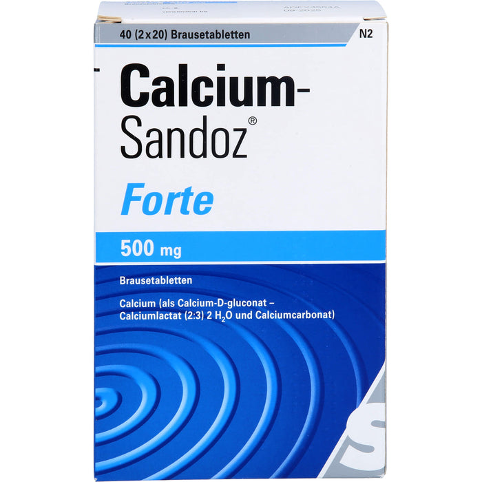 Calcium-Sandoz forte Brausetabletten, 40 pcs. Tablets