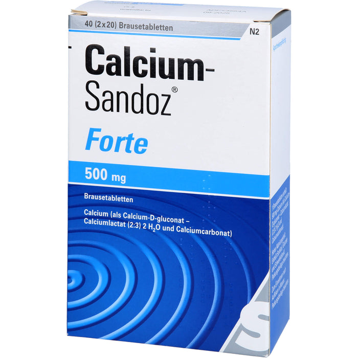 Calcium-Sandoz forte Brausetabletten, 40 pc Tablettes