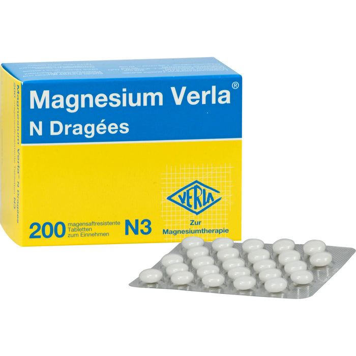 Magnesium Verla N Dragees, 200 St. Tabletten