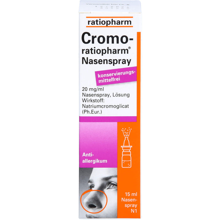 Cromo-ratiopharm Nasenspray Antiallergikum, 15 ml Lösung