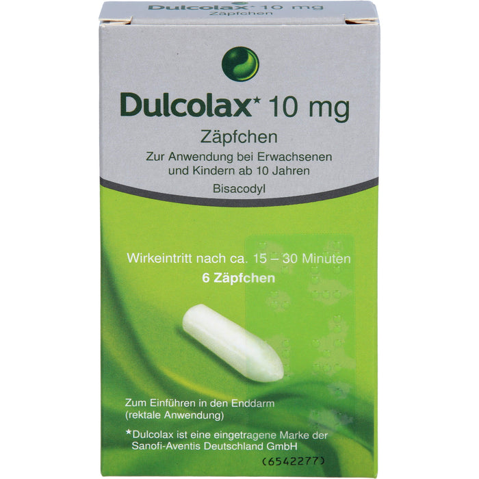 Dulcolax Zäpfchen Reimport Kohlpharma, 6 St. Zäpfchen