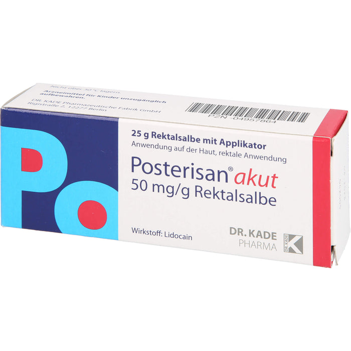 Posterisan akut Rektalsalbe mit Applikator, 25 g Onguent