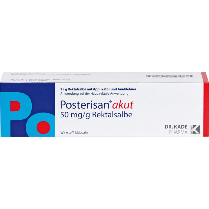 Posterisan akut 50 mg/g Rektalsalbe mit Applikator und Analdehner, 25 pcs. Device