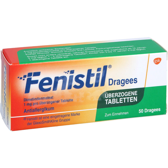 Fenistil kohlpharma Dragees bei Allergien, 50 St. Tabletten