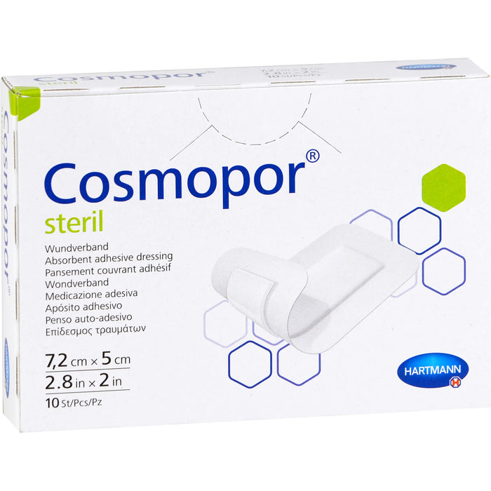 Cosmopor steril 7,2 cm x 5 cm Pflaster, 10 pc Pansement