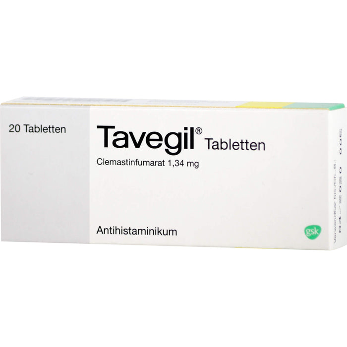 Tavegil 1 mg Tabletten Reimport Kohlpharma, 20 St. Tabletten