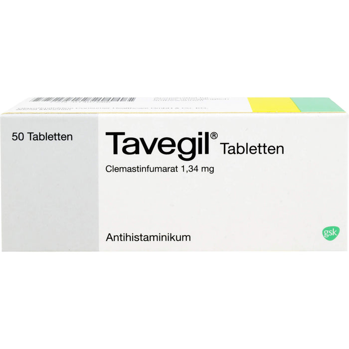 Tavegil Tabletten Antihistaminikum Reimport Kohlpharma, 50 pcs. Tablets