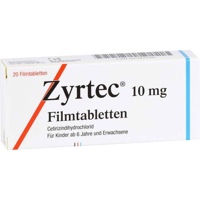 ZYRTEC Filmtabletten Antiallergikum, 20 pc Tablettes