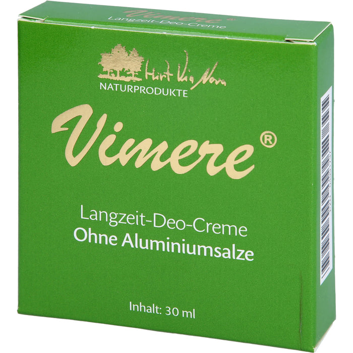 Vimere Langzeit-Deo-Creme ohne Aluminiumsalze, 30 ml Cream