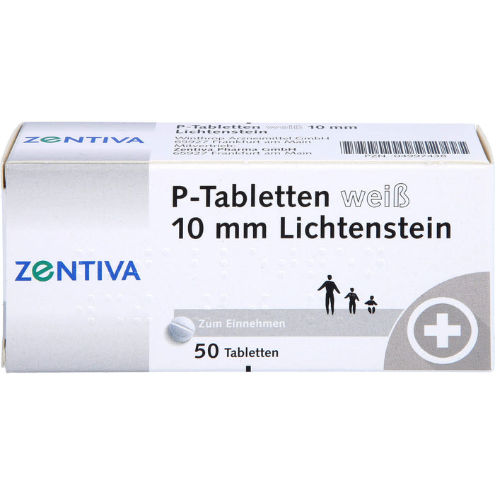 Lichtenstein P-Tabletten weiß 10 mm, 50 pc Tablettes