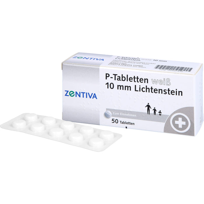 Lichtenstein P-Tabletten weiß 10 mm, 50 St. Tabletten