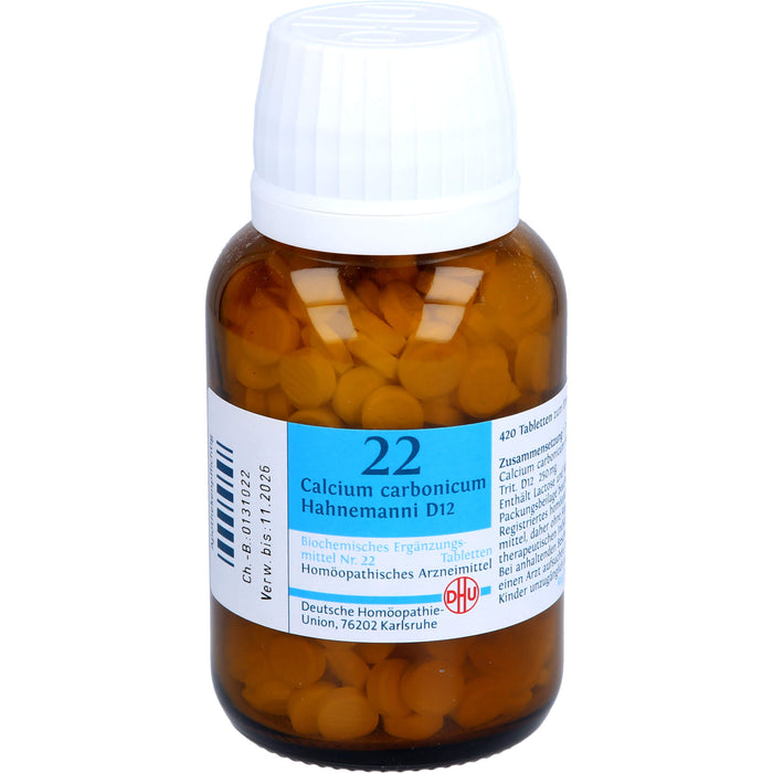 DHU Biochemie 22 Calcium carbonicum D12 Tabletten, 420 pcs. Tablets