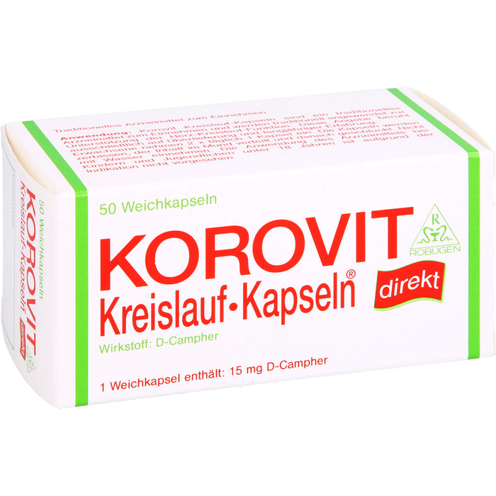 Korovit Kreislauf-Kapseln bei hypotonen Kreislaufstörungen, 50 pc Capsules