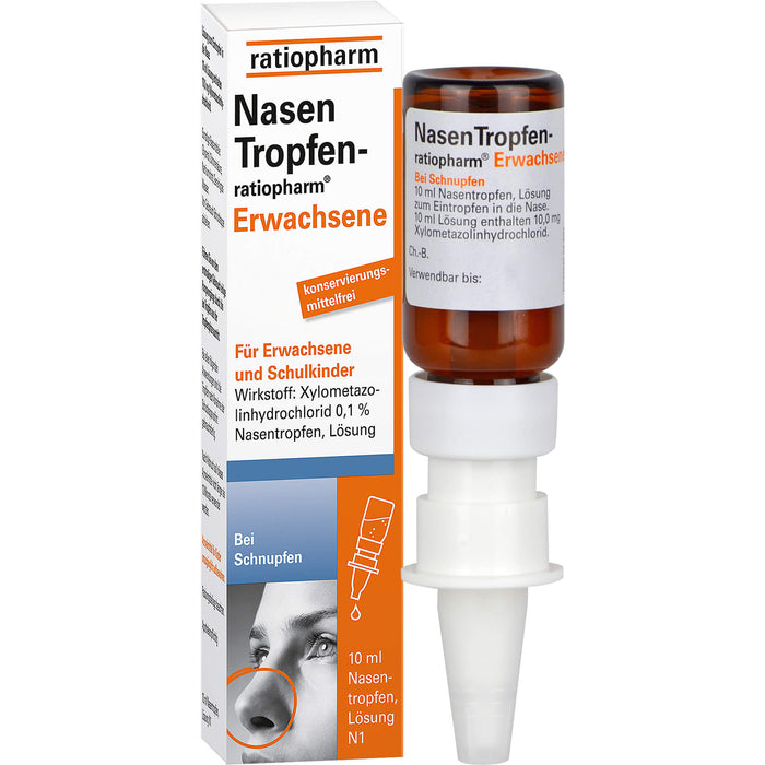 NasenTropfen-ratiopharm Erwachsene, 10 ml Lösung