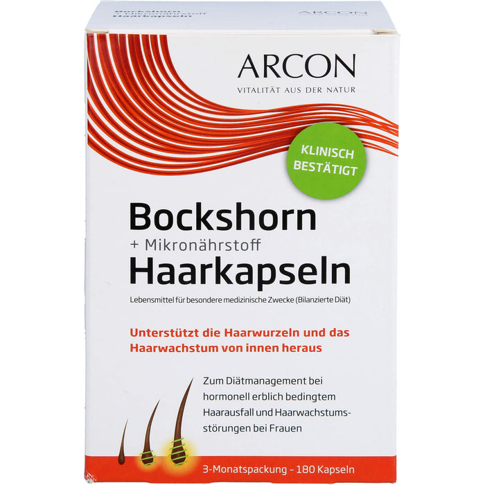 Arcon Bockshorn + Mikronährstoff Haarkapseln, 180 pc Capsules