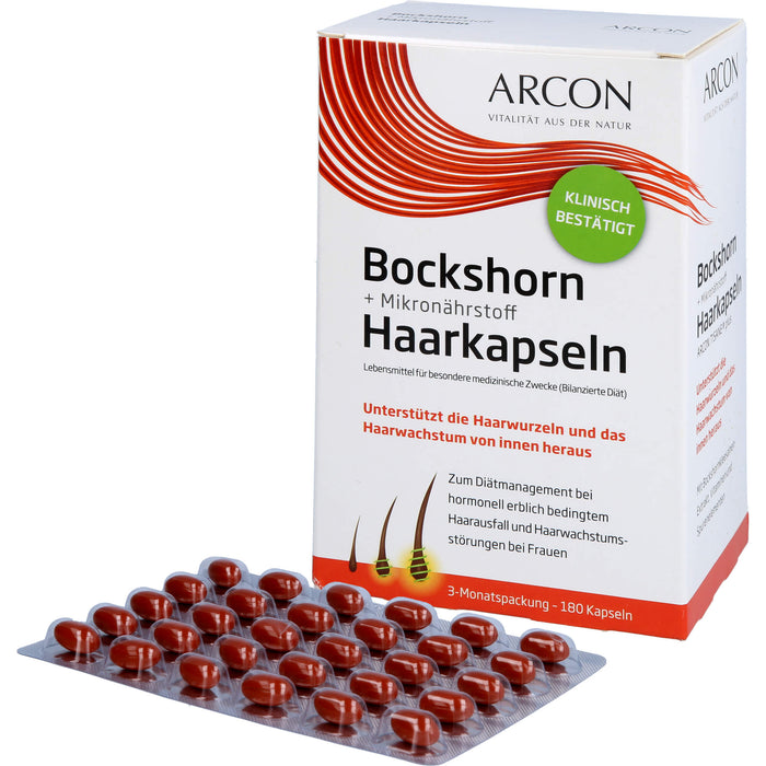 Arcon Bockshorn + Mikronährstoff Haarkapseln, 180 pc Capsules