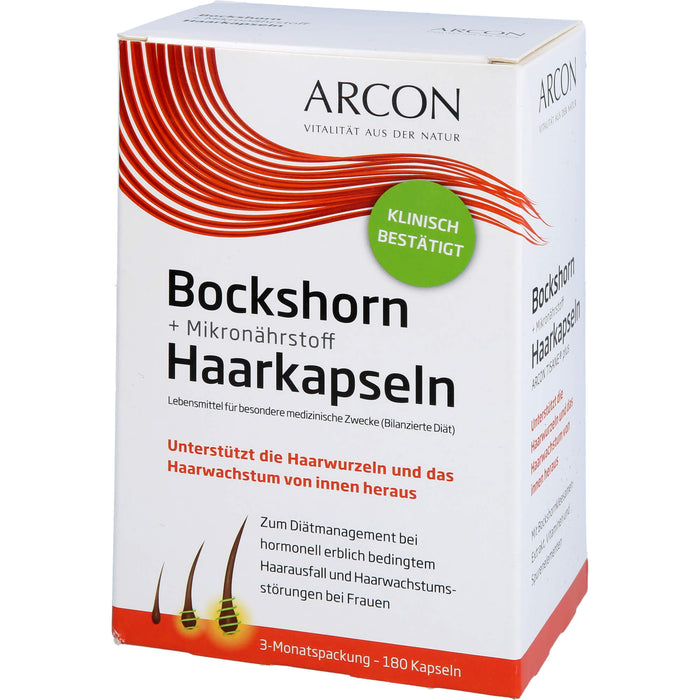 Arcon Bockshorn + Mikronährstoff Haarkapseln, 180 pc Capsules