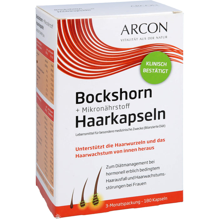 Arcon Bockshorn + Mikronährstoff Haarkapseln, 180 St. Kapseln