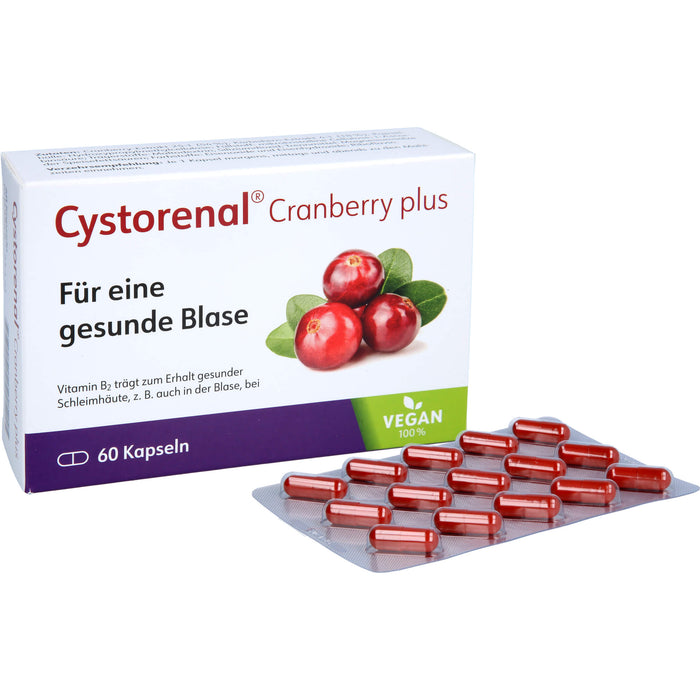 Cystorenal Cranberry plus Kapseln zum Erhalt einer gesunden Blase, 60 pcs. Capsules