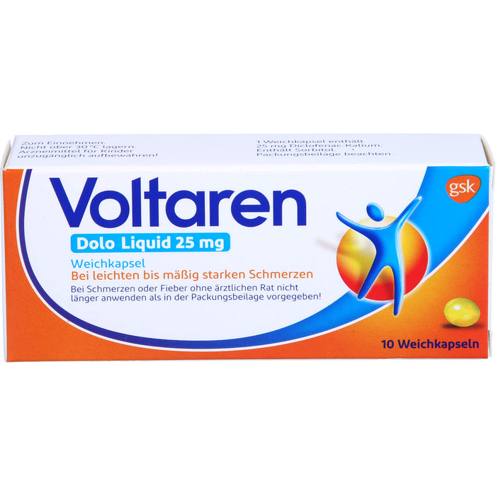 Voltaren Dolo Liquid 25 mg Weichkapseln, 10 St. Kapseln