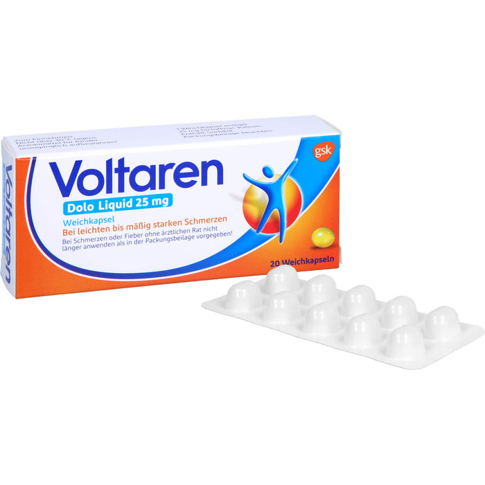 Voltaren Dolo Liquid 25 mg Weichkapseln, 20 pc Capsules