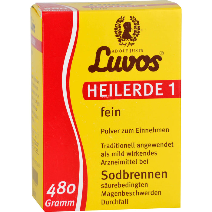 Luvos Heilerde 1 fein Pulver bei Sodbrennen, 480 g Pulver