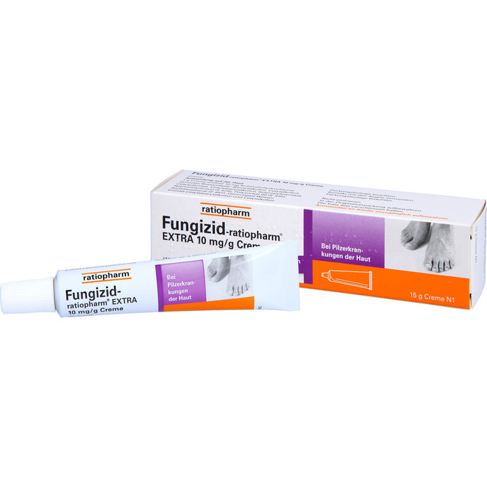 Fungizid-ratiopharm Extra Creme bei Pilzerkrankungen der Haut, 15 g Crème