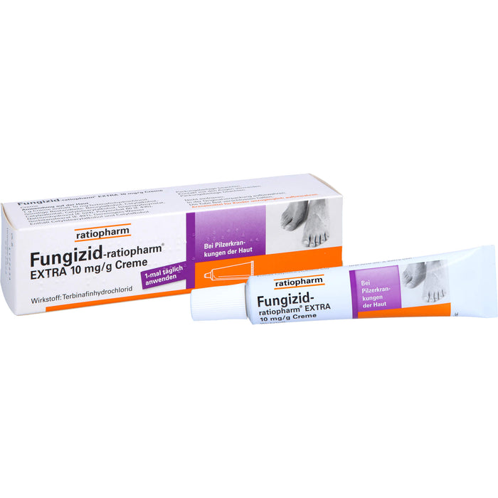 Fungizid-ratiopharm Extra Creme bei Pilzerkrankungen der Haut, 15 g Cream