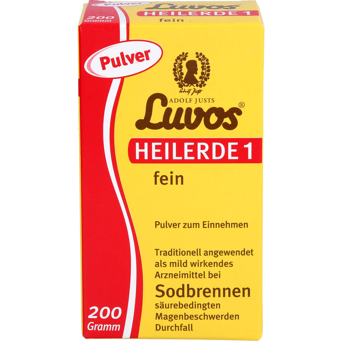 Luvos Heilerde 1 fein Pulver bei Sodbrennen, 200 g Pulver