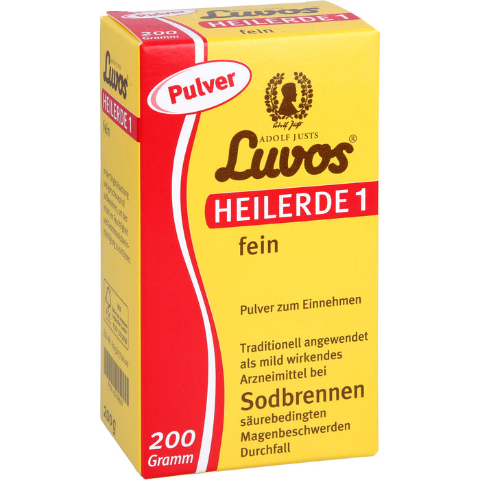 Luvos Heilerde 1 fein Pulver bei Sodbrennen, 200 g Powder