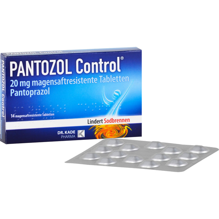 DR. KADE PANTOZOL Control Tabletten bei Sodbrennen, 14 pcs. Tablets