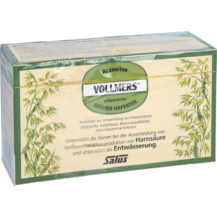 VOLLMERS präparierter Grüner Hafertee, 15 pcs. Filter bag