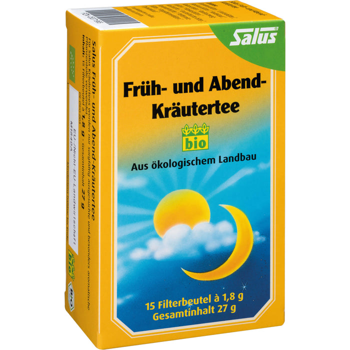 Früh- und Abend-Kräutertee bio Salus, 15 St FBE