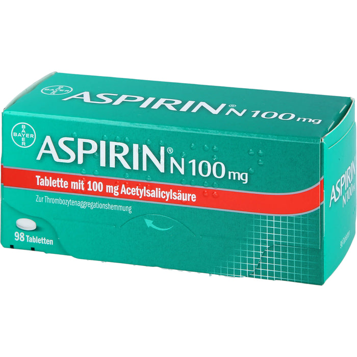 ASPIRIN N 100 mg Tabletten, 98 St. Tabletten