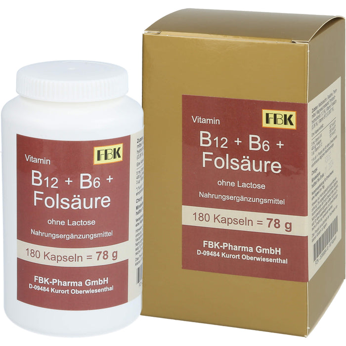 B12 + B6 + Folsaeure O Lac, 180 St KAP