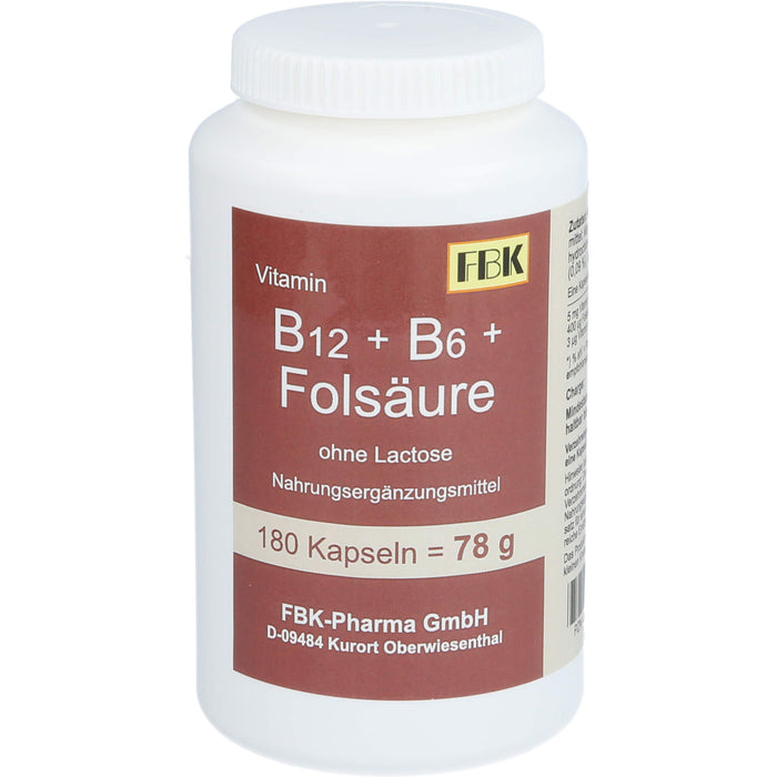 B12 + B6 + Folsaeure O Lac, 180 St KAP