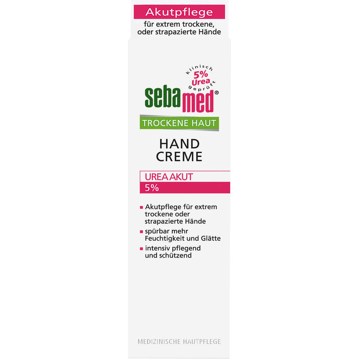 Sebamed 5% Urea Akut Handcreme für trockene Haut, 75 ml Creme