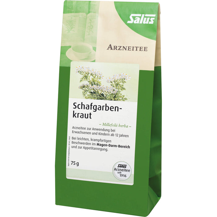 Salus Schafgarbenkraut Arzneitee bei leichten, krampfartigen Beschwerden im Magen-Darm-Bereich und zur Appetitanregung, 75 g Tee