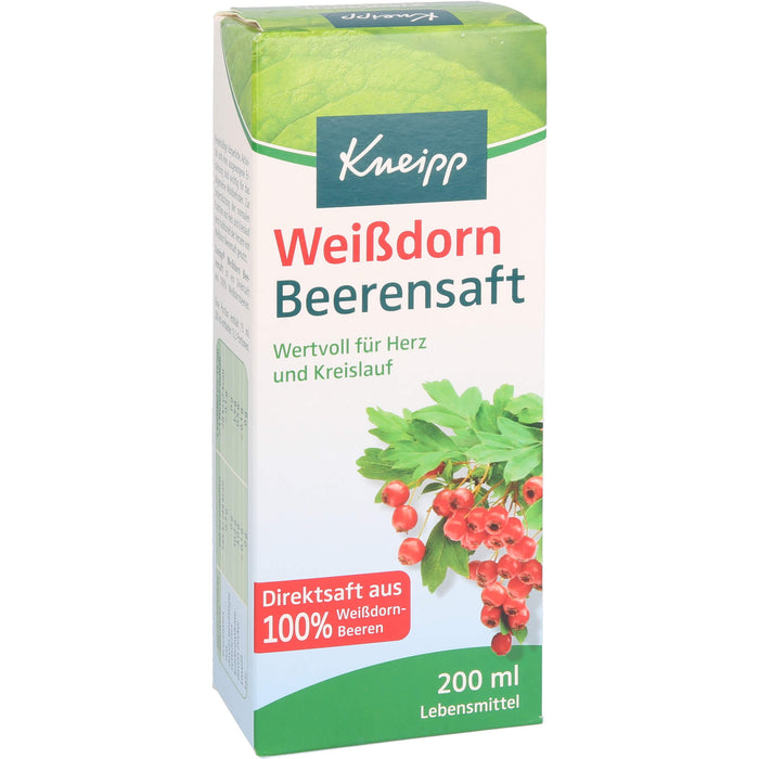 Kneipp Weißdorn Beerensaft für Herz und Kreislauf, 200 ml Lösung